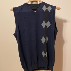 Men’s Sweater Vest Navy/Gray/Black Sz Medium Axist